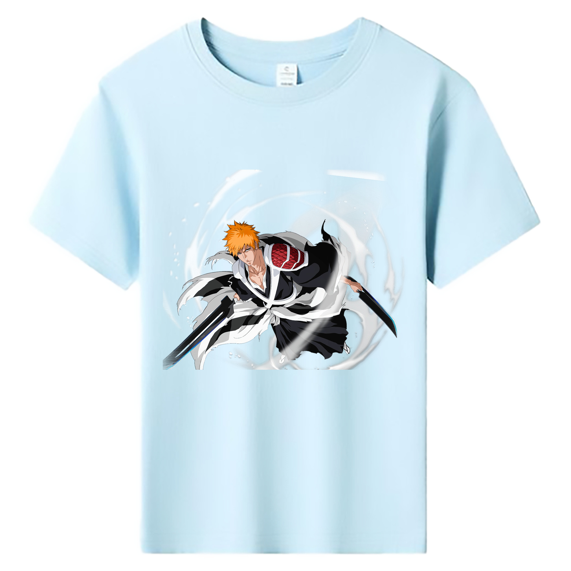 （画像用） ブリーチ 黒崎一護（くろさき いちご）BLEACH Kurosaki Ichigo 綿100％キッズTシャツ（フロントプリント）